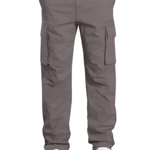 GRECIILOOKS Men's Cargo Track Pant Relaxed Fit Casual Trousers