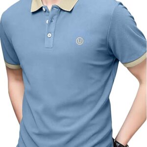 Lymio Polo T-Shirt for Men Collar T-Shirt Cotton Blend